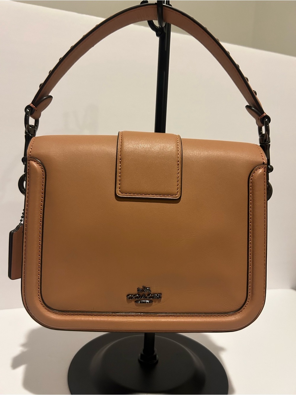 Coach Page Crossbody Prairie Rivets Suede Studded Bag Matching Wallet Dust Bag - Picture 5 of 9
